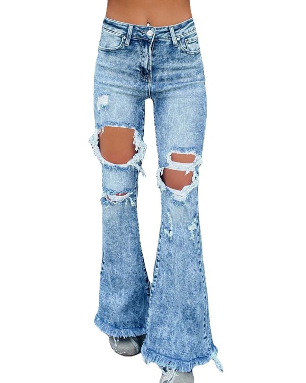 New Jeans Women's Speed European and American Broken Tassel Jeans - Image 6